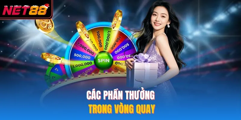 Vòng Quay May Mắn - Quy Định Nhận Thưởng Mới Nhất 2026 Các phần thưởng trong vòng quay